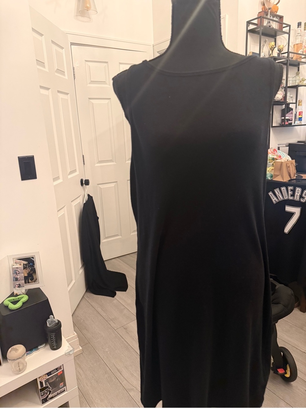 Black Sleeveless Tank Dress - Classic Women's Dress